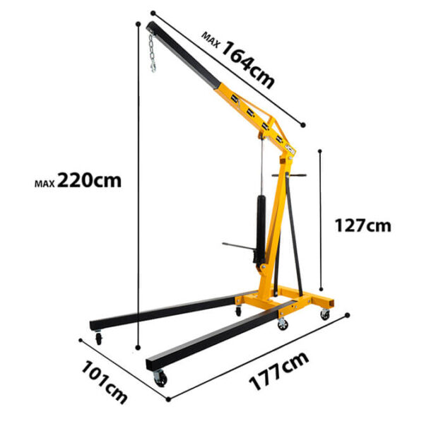 hidravlichen kran za dvigateli tip jiraf 2 tona jcb IMAGE04