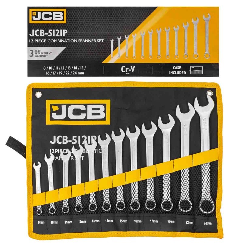 Σετ 12 γερμανοπολύγωνων κλειδιών 8-24 mm JCB