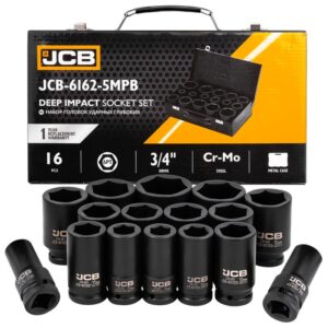 Σετ 16 τεμαχίων κρουστικά καρυδάκια 3/4 JCB