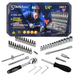 ΚΑΡΥΔΑΚΙΑ 1/4'' ΕΞΑΓΩΝΑ ΣΕΤ 46 ΤΕΜΑΧΙΩΝ STAHLMAYER