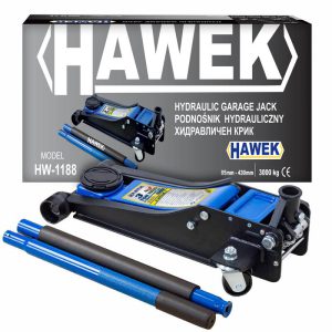 Χαμηλού προφίλ υδραυλικός γρύλος 3 τόνων HAWEK 85 - 430mm με 2 αντλίες